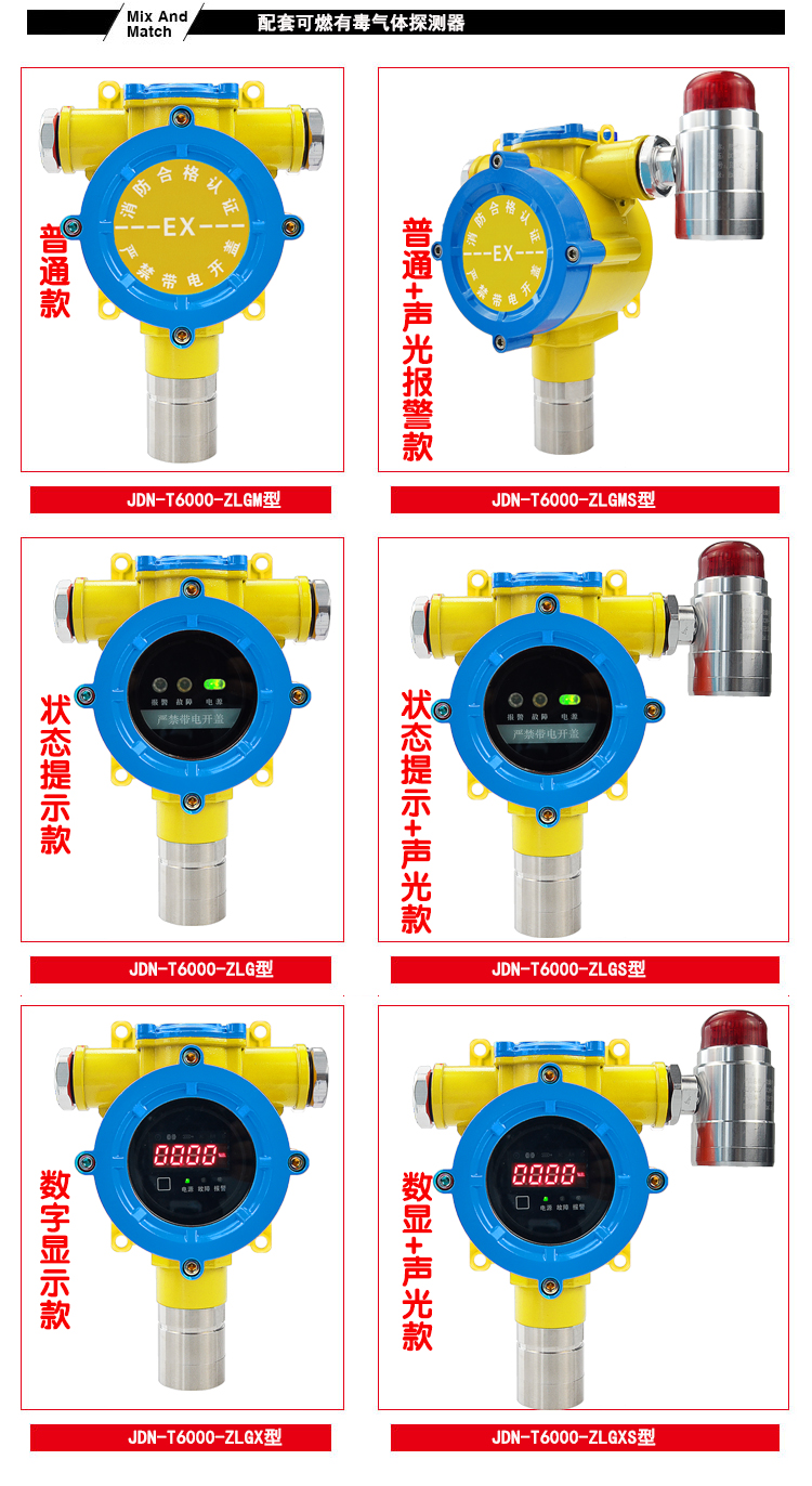 沼氣氣體報(bào)警器六款探測(cè)器