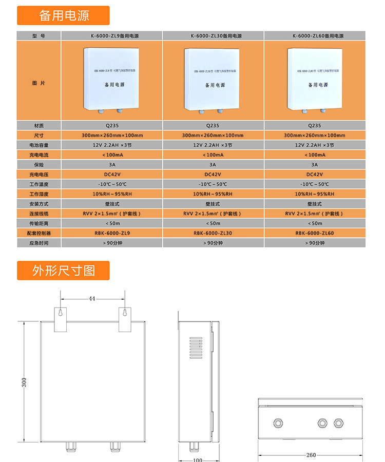 氣體報(bào)警器備用電源